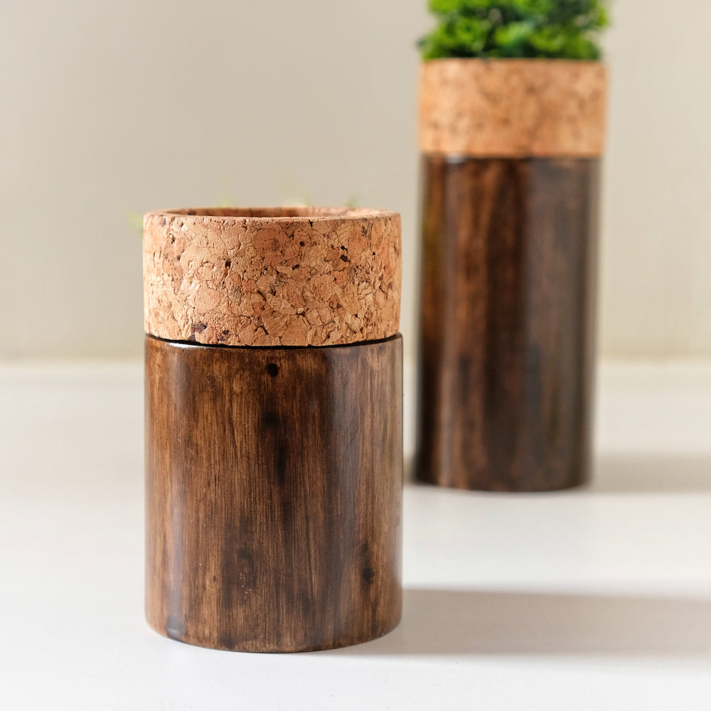 Wood & Cork Vase (3 Sizes)