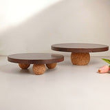 Wooden Top Cake Stand (2 Sizes)
