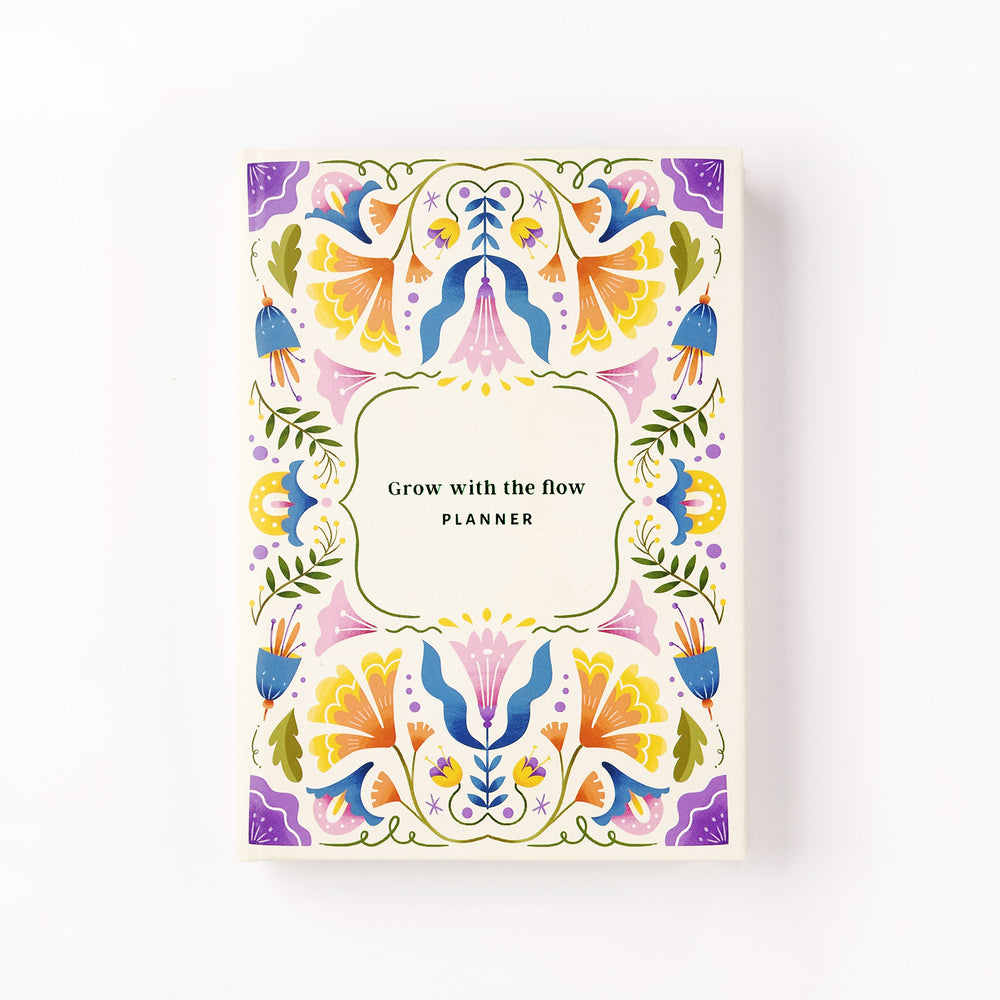 Floral Day Undated Planner (Illustrated White Cover)