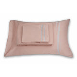 3 Stripes Cotton Sateen Bed Sheet (4 Colours)