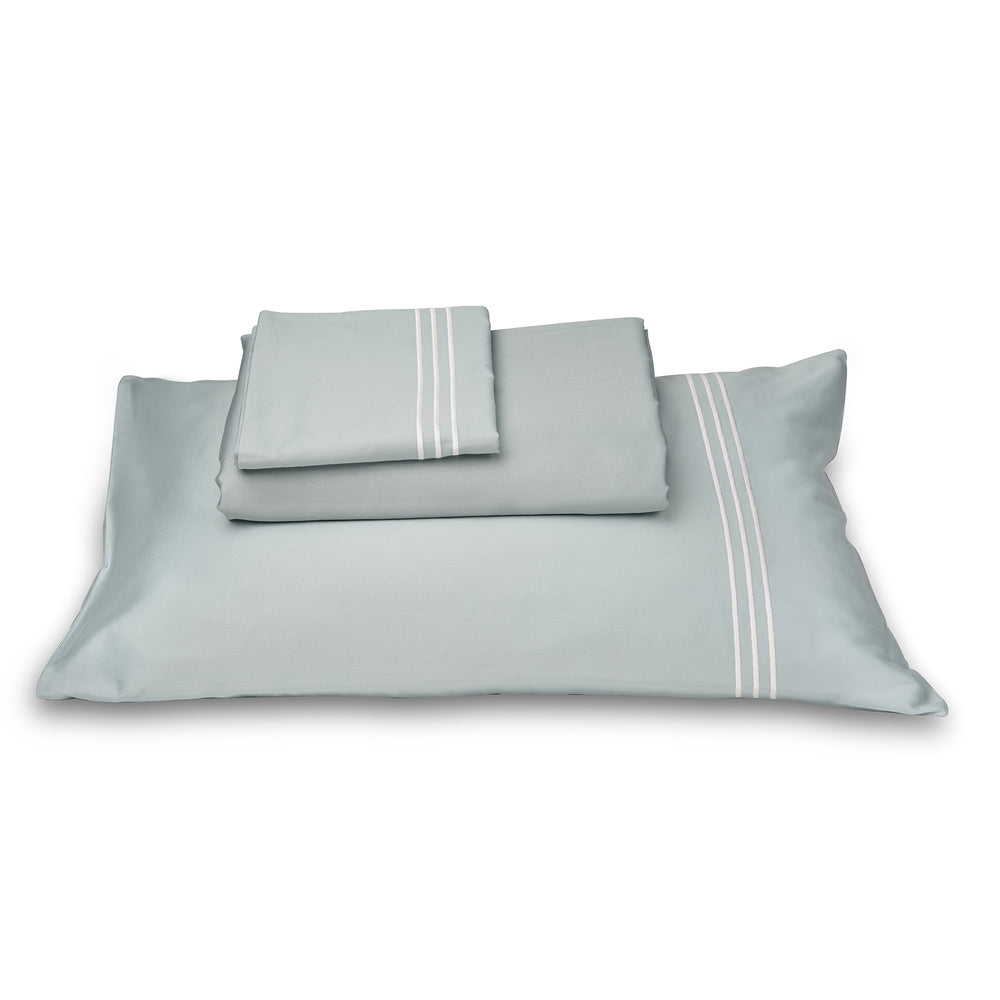 3 Stripes Cotton Sateen Bed Sheet (4 Colours)