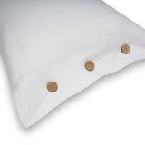 Buttoned Cotton Sateen Bed Sheet (5 Colours)