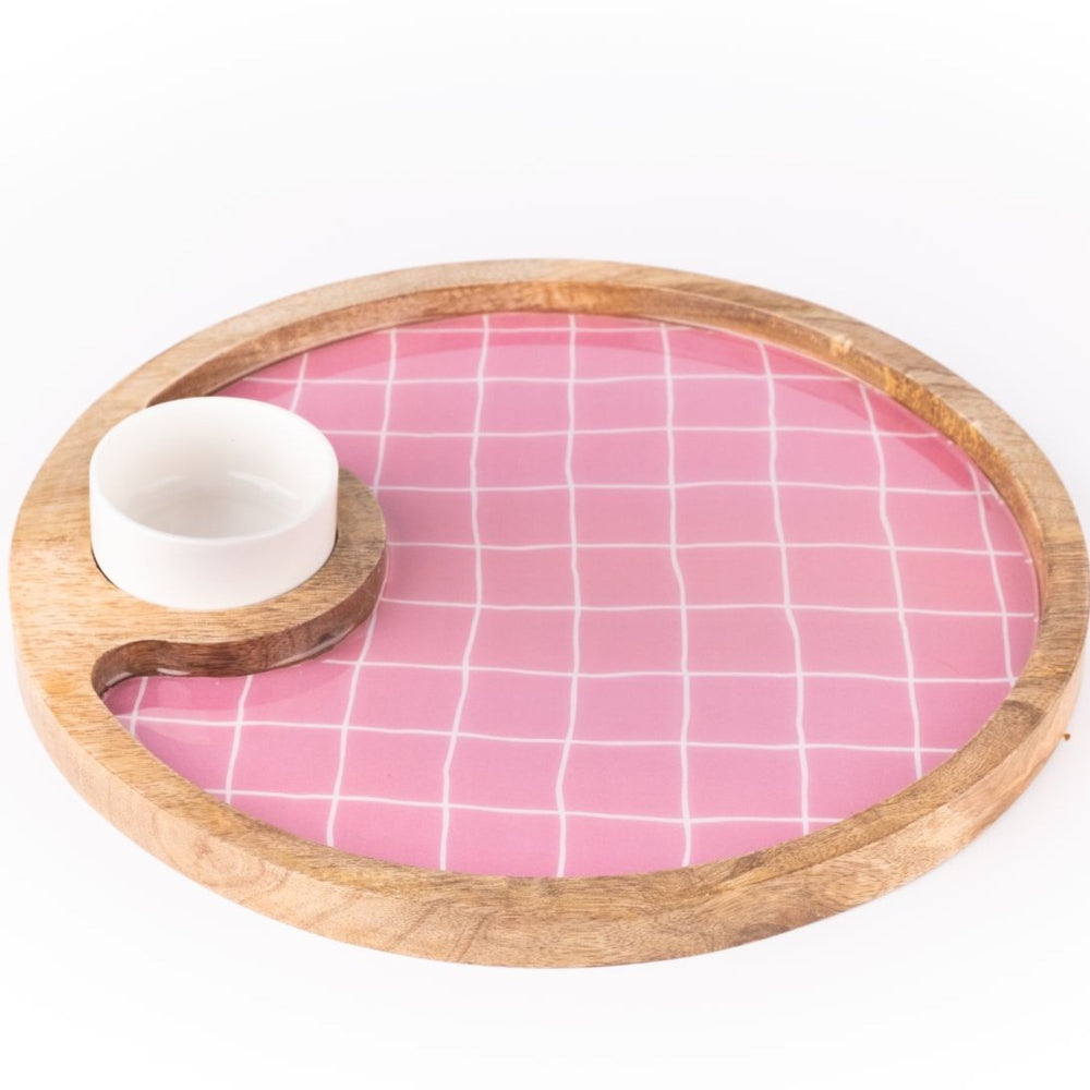 Blush Pink Chip & Dip Platter