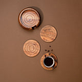 Concentric Wooden Coasters (Set of 4)