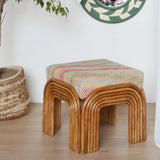 Bamboo Cushion Ottoman