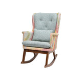 Samdrup Teakwood Upholstered Rocking Chair