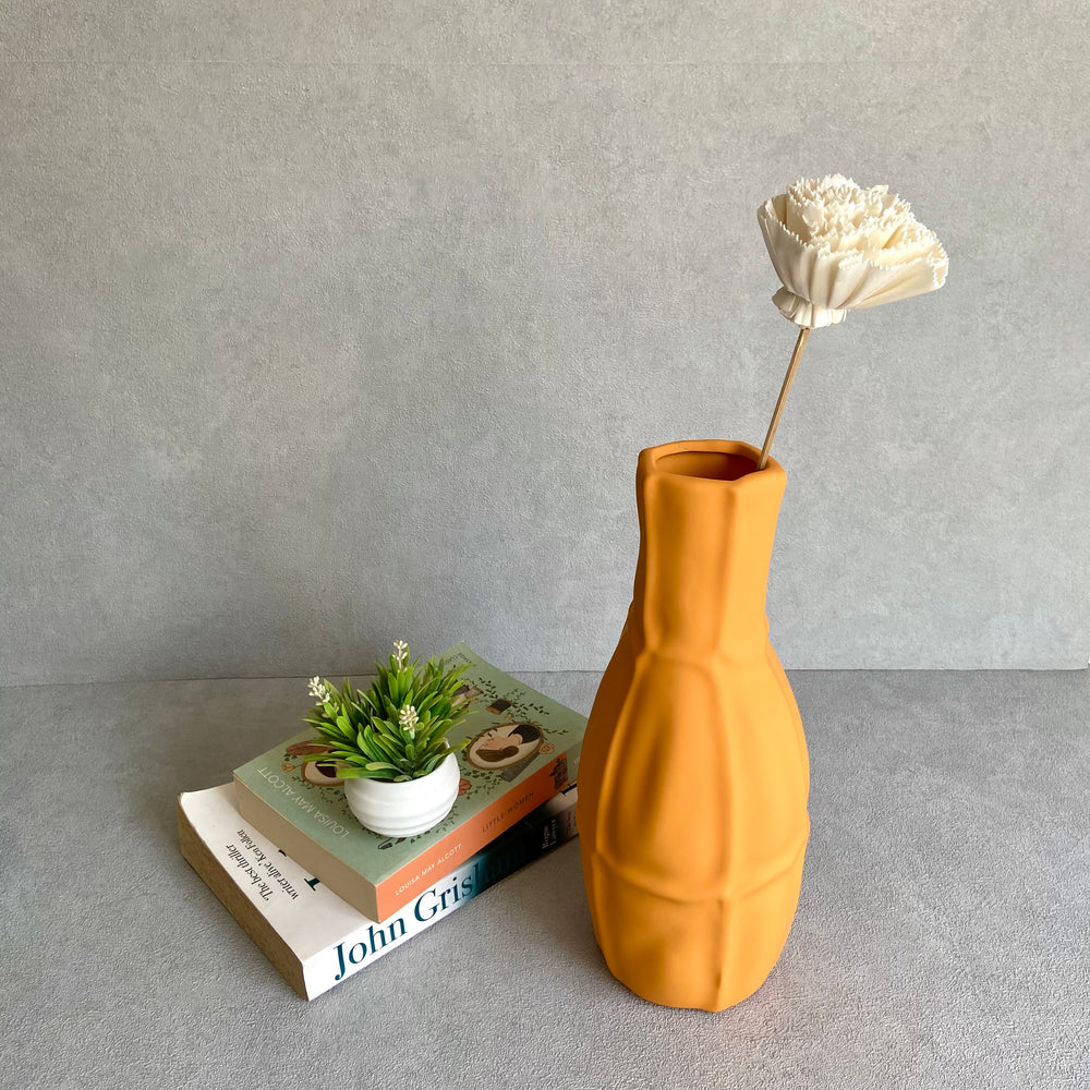 Carter Mustard Ceramic Vase