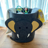Elephant Felt Storage Basket