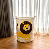 Lion Canvas Storage Basket
