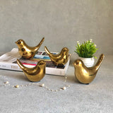 Bella Golden Bird Sculptures