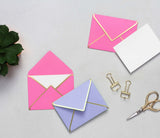 Lavendar & Pink Mini Notecards with Envelopes