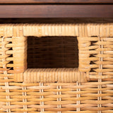 Delta Distress Basket Cabinet