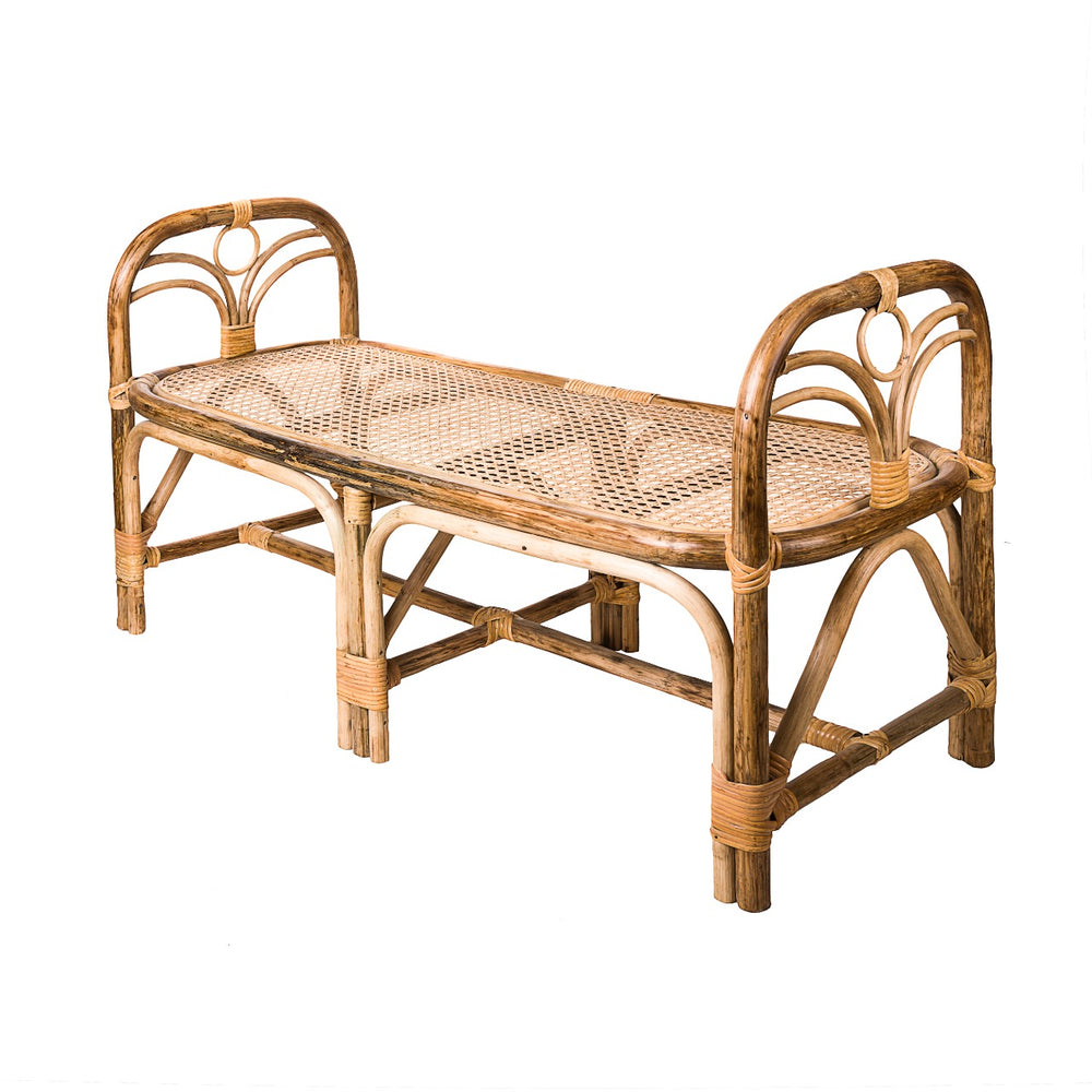 Vintage Bamboo Bench