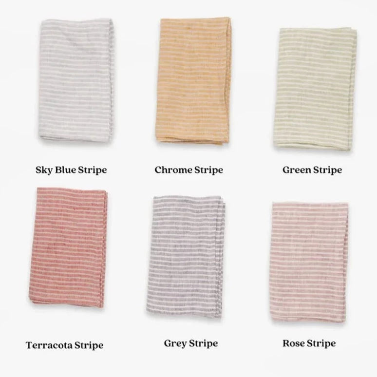 Linen Striped Duvet Cover Set (3 Colours)